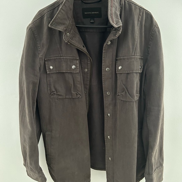 Banana Republic Brown Military Field Jacket - Picture 1 of 5